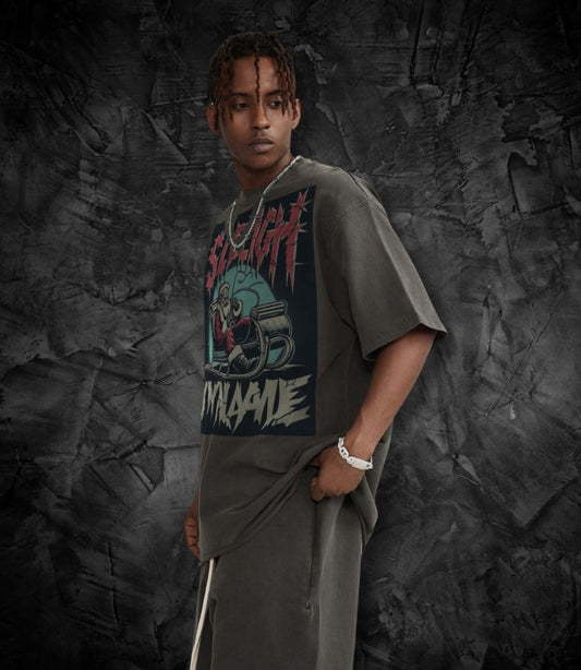 SLEIGH MY NAME I HUFF STUFF GRAPHIC VINTAGE TEE